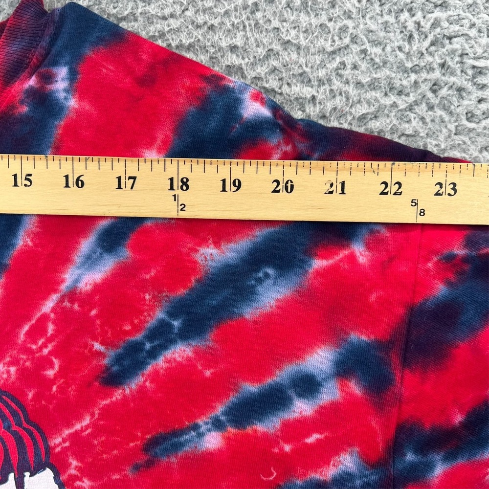 Liquid Blue MLB Boston Red Sox Burst Tie Dye T-Shirt Mens XL Red Navy Blue - Picture 3 of 12